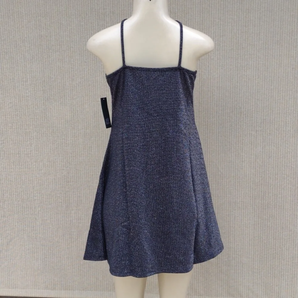 NWT Wild Fable Ebony Sparkle Mini Dress - Size S / M / L - Picture 3 of 6
